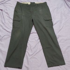 RED KAP CARGO WORK PANTS * GRAY * SIZE 42X34 * 6 POCKETS * CARGO